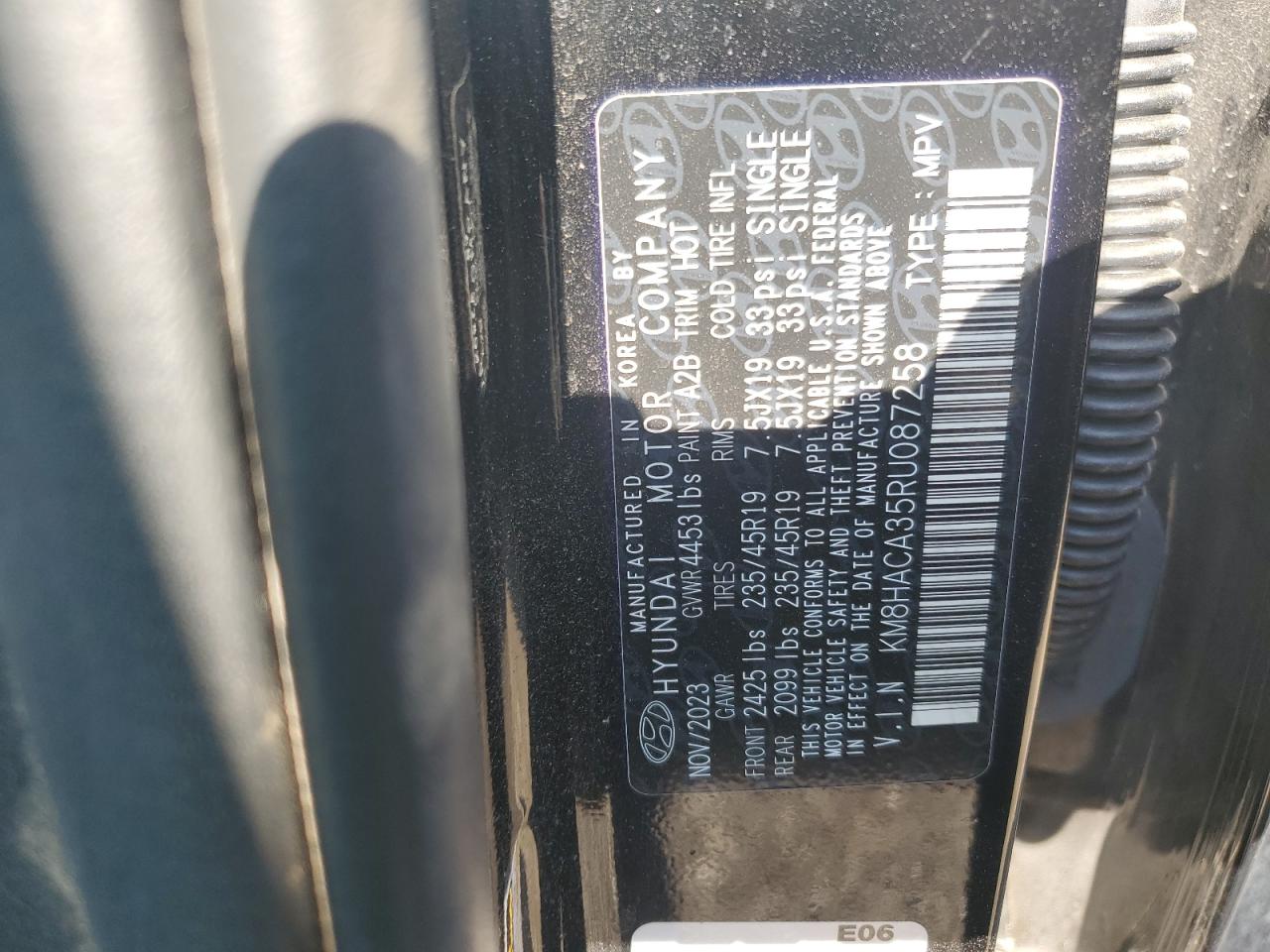 2024 Hyundai Kona N Line VIN: KM8HACA35RU087258 Lot: 67125745