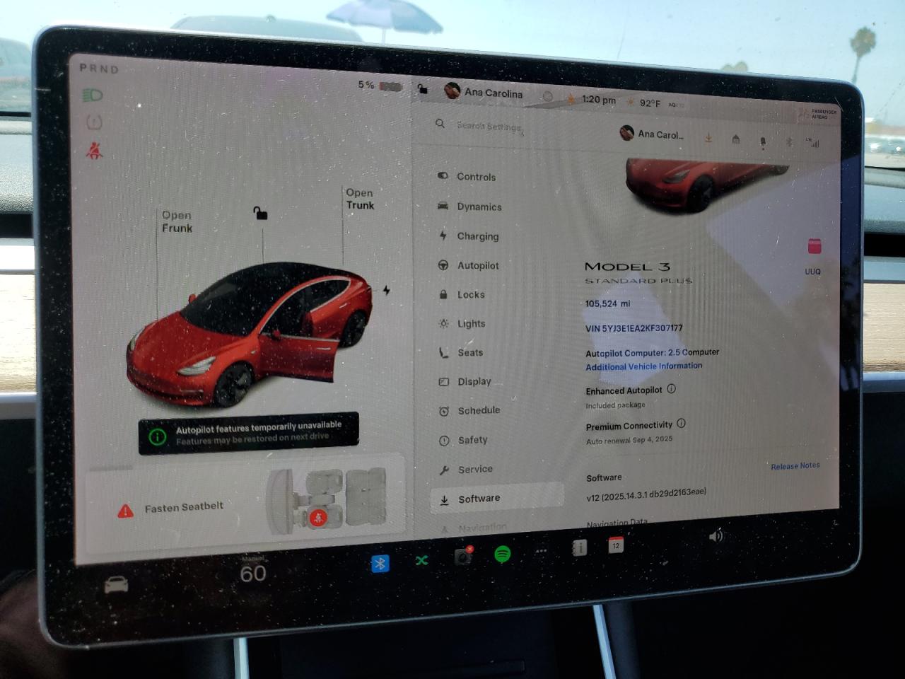 2019 Tesla Model 3 VIN: 5YJ3E1EA2KF307177 Lot: 68320875