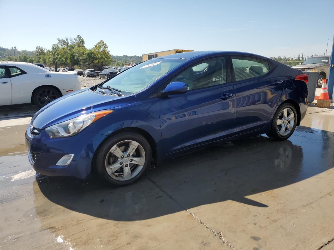 2013 Hyundai Elantra Gls blue null gas KMHDH4AE9DU580693 photo #1