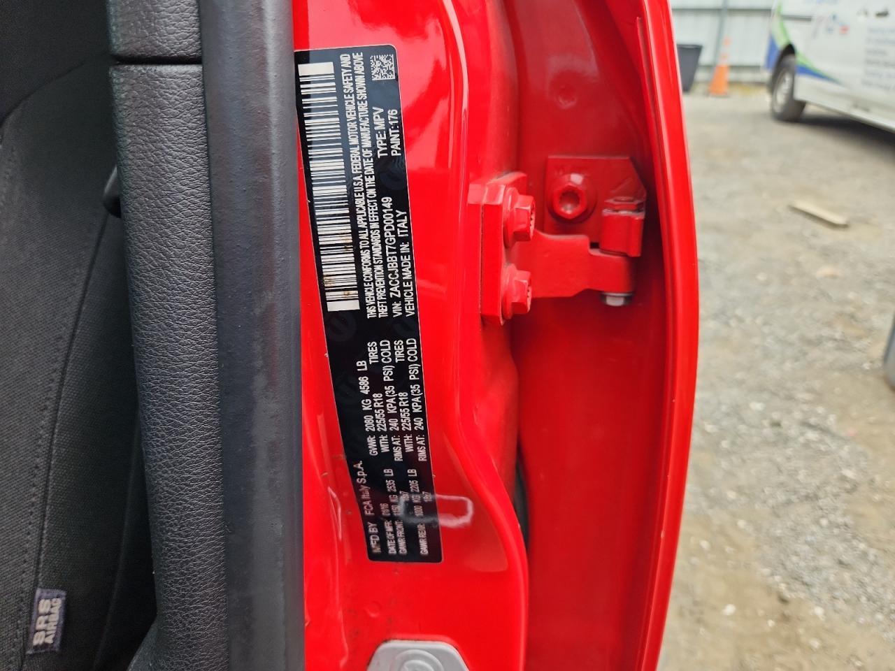 2016 Jeep Renegade Latitude VIN: ZACCJBBT7GPD00149 Lot: 67533295