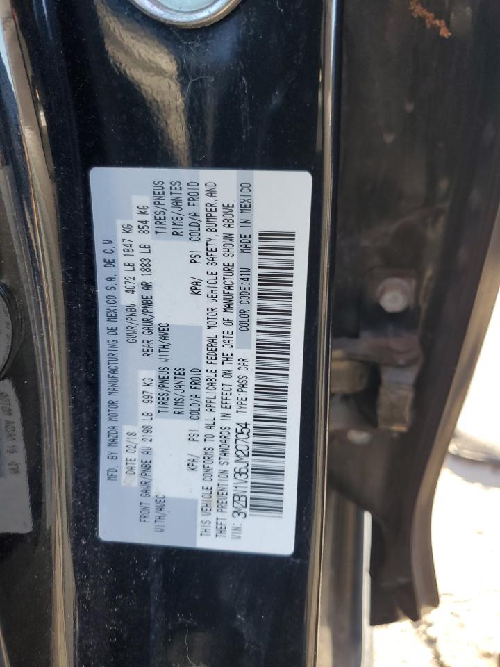 2018 Mazda 3 Touring VIN: 3MZBN1V36JM207054 Lot: 70424755