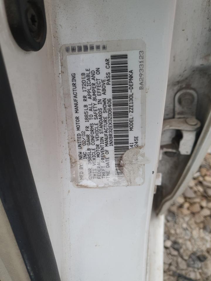 2003 Toyota Corolla Ce VIN: 1NXBR32EX3Z006406 Lot: 68948055