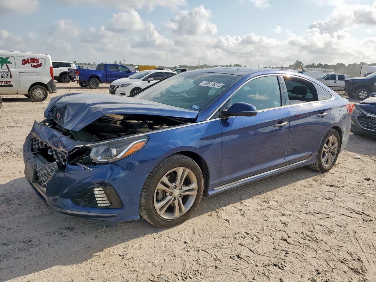 2018 Hyundai Sonata Sport blue null gas 5NPE34AF8JH650268 photo #1