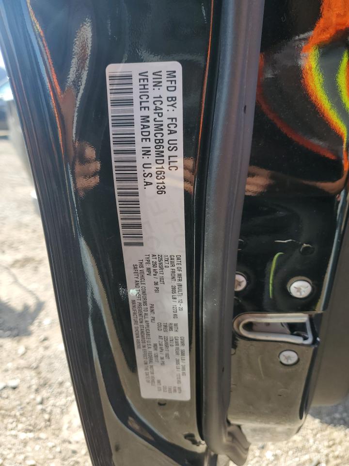 2021 Jeep Cherokee Latitude VIN: 1C4PJMCB6MD163136 Lot: 71665905