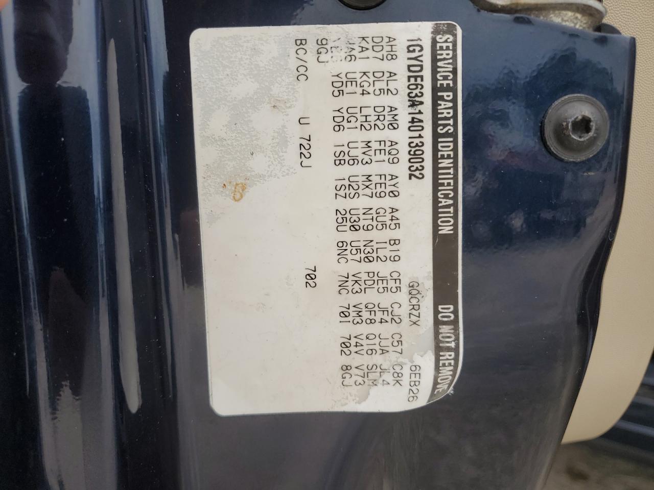 2004 Cadillac Srx VIN: 1GYDE63A140139032 Lot: 66870505