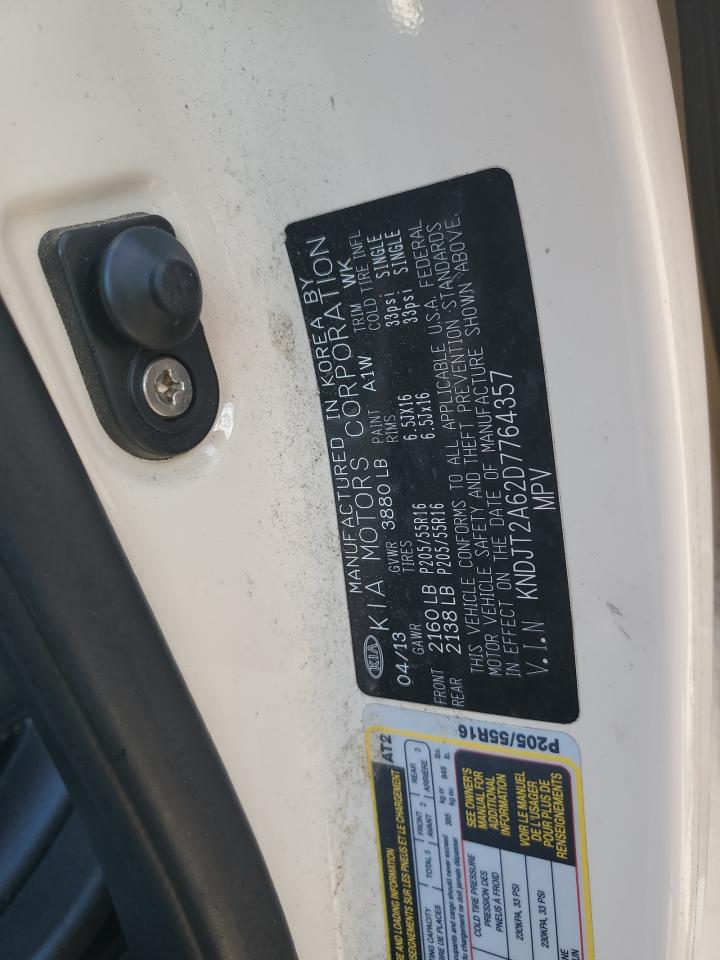 2013 Kia Soul + VIN: KNDJT2A62D7764357 Lot: 68354755