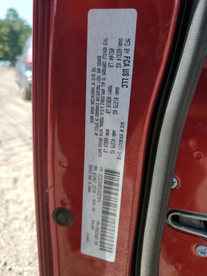 2018 Dodge Charger Sxt VIN: 2C3CDXBG3JH227074 Lot: 69956665