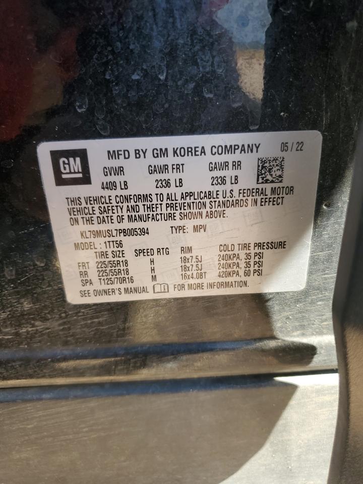 2023 Chevrolet Trailblazer Rs VIN: KL79MUSL7PB005394 Lot: 69130915