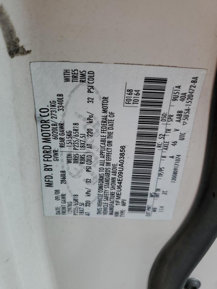 2009 Ford Explorer Eddie Bauer VIN: 1FMEU64E09UA03856 Lot: 70749095