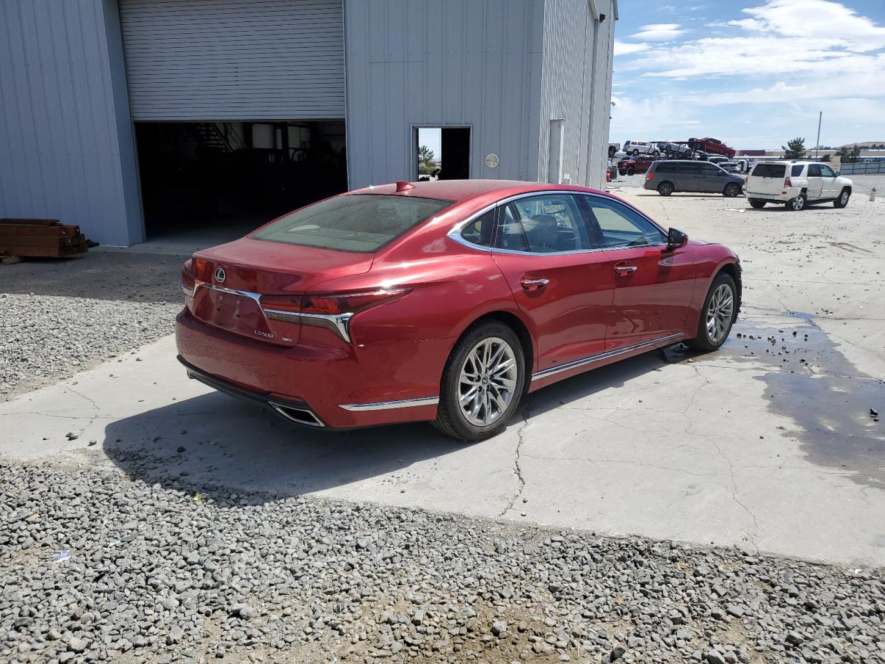 2018 Lexus Ls 500 Base red null gas JTHC51FF5J5003172 photo #4