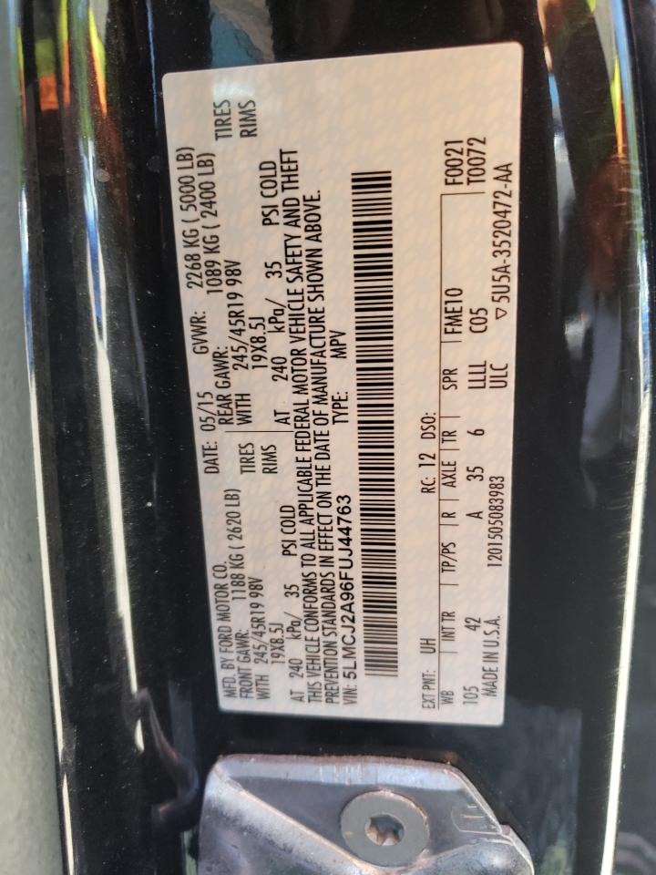 2015 Lincoln Mkc VIN: 5LMCJ2A96FUJ44763 Lot: 68772345