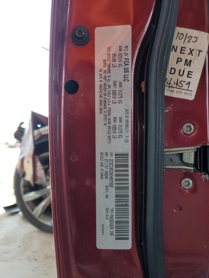 2019 Chrysler 300 Limited VIN: 2C3CCAEG5KH697992 Lot: 70390095