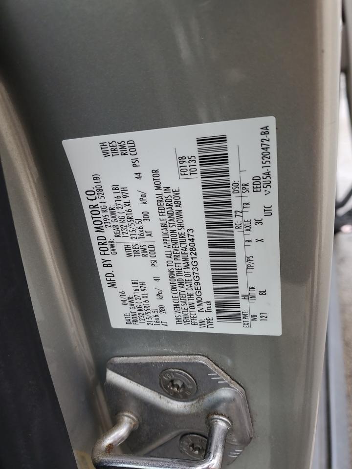 2016 Ford Transit Connect Titanium VIN: NM0GE9G73G1280473 Lot: 69005645