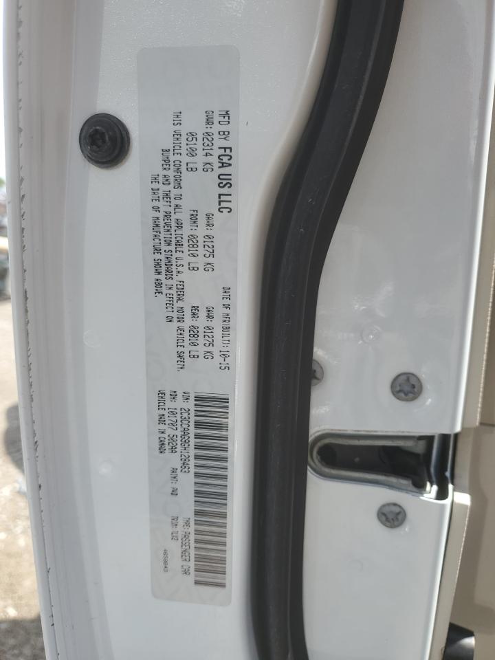 2016 Chrysler 300 Limited VIN: 2C3CCAAG9GH128463 Lot: 68191625