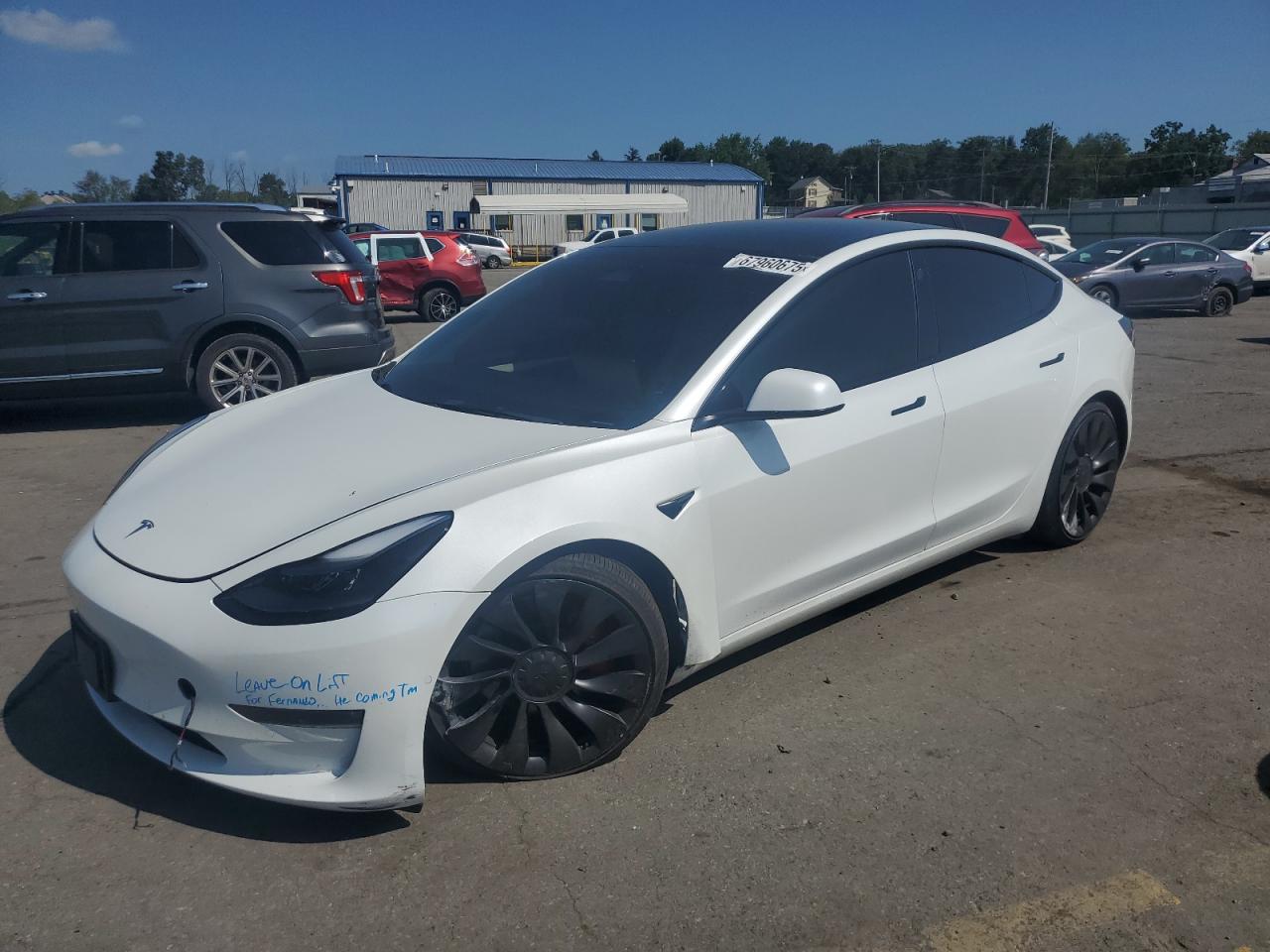 2022 Tesla Model 3 white null electric 5YJ3E1EC3NF336127 photo #1