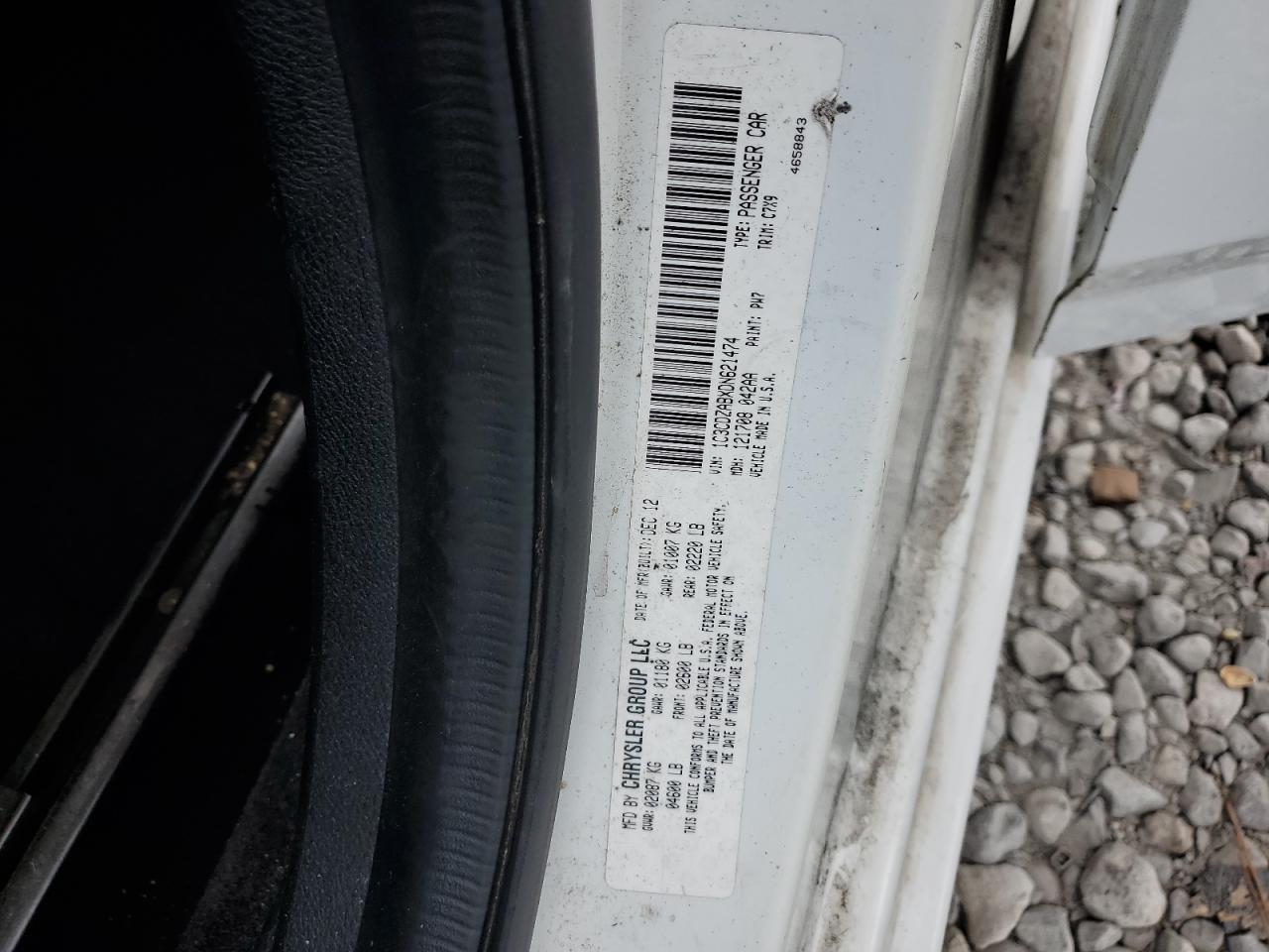 2013 Dodge Avenger Se VIN: 1C3CDZABXDN621474 Lot: 68290865