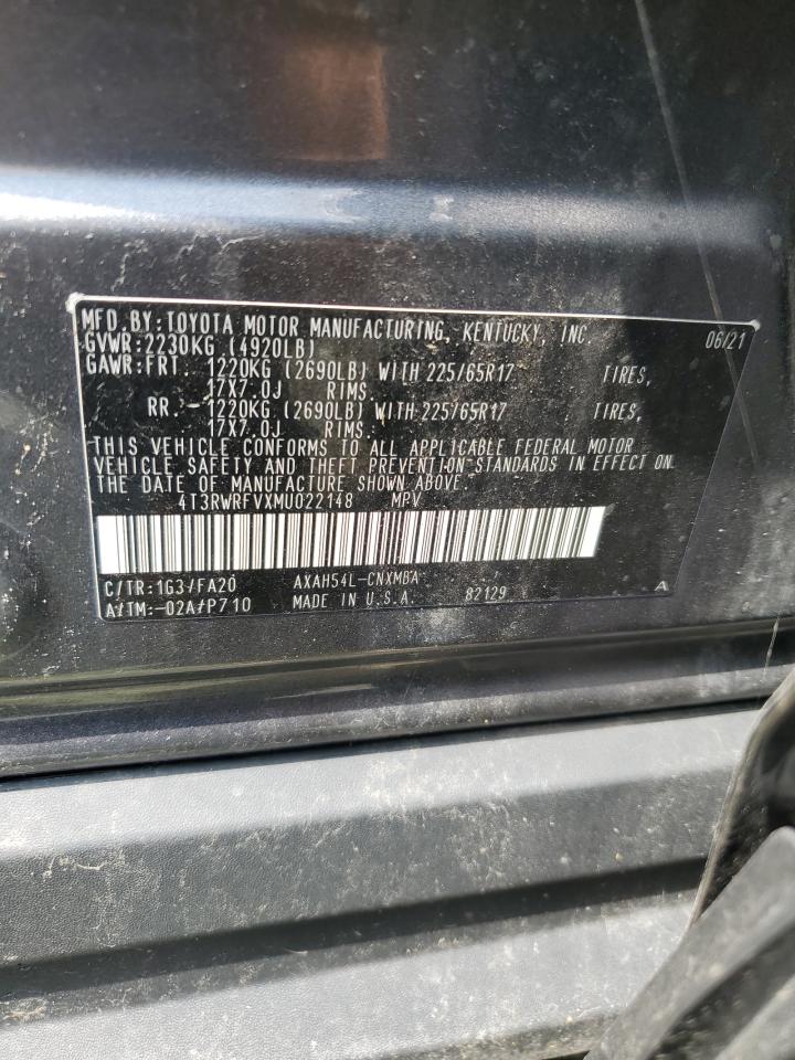 2021 Toyota Rav4 Xle VIN: 4T3RWRFVXMU022148 Lot: 69267195