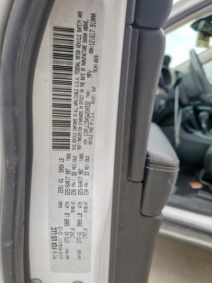 2016 Jeep Cherokee Latitude VIN: 1C4PJLCB4GW234532 Lot: 65827475