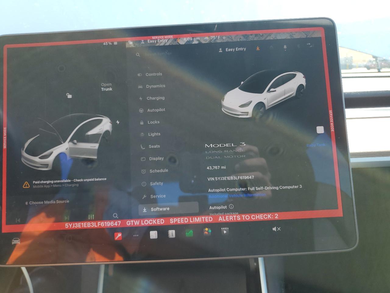 2020 Tesla Model 3 VIN: 5YJ3E1EB3LF619647 Lot: 68328155