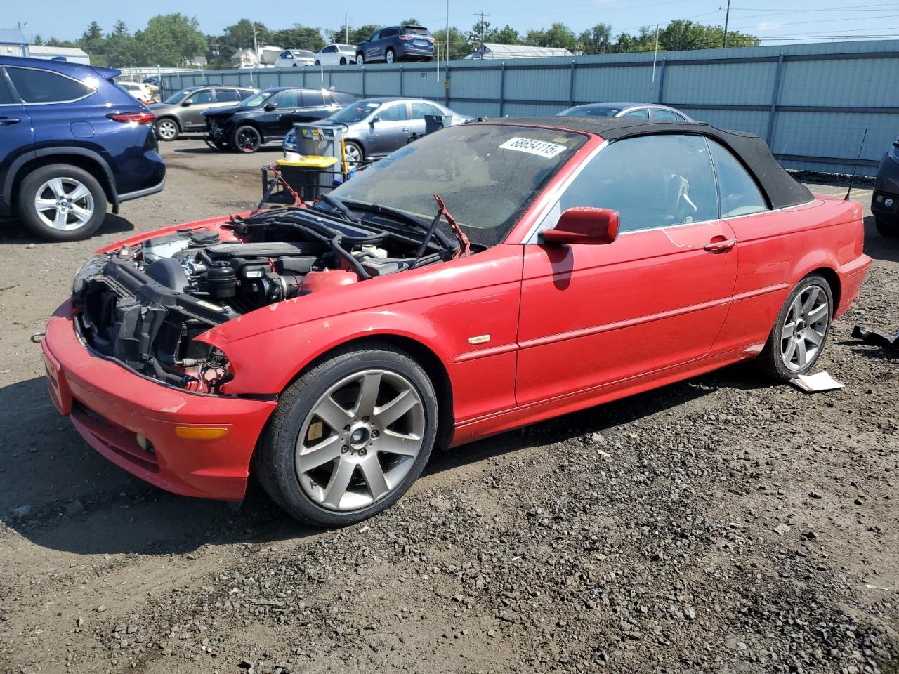 2003 BMW 325 Ci red null gas WBABS33433PG91300 photo #1