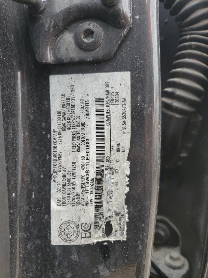 2020 Ford F350 Super Duty VIN: 1FT8W3BT1LEE01803 Lot: 67434245