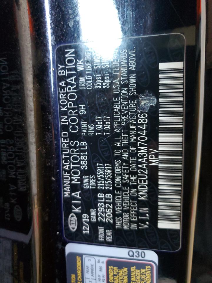 2021 Kia Seltos S VIN: KNDEU2AA3M7044861 Lot: 70165115