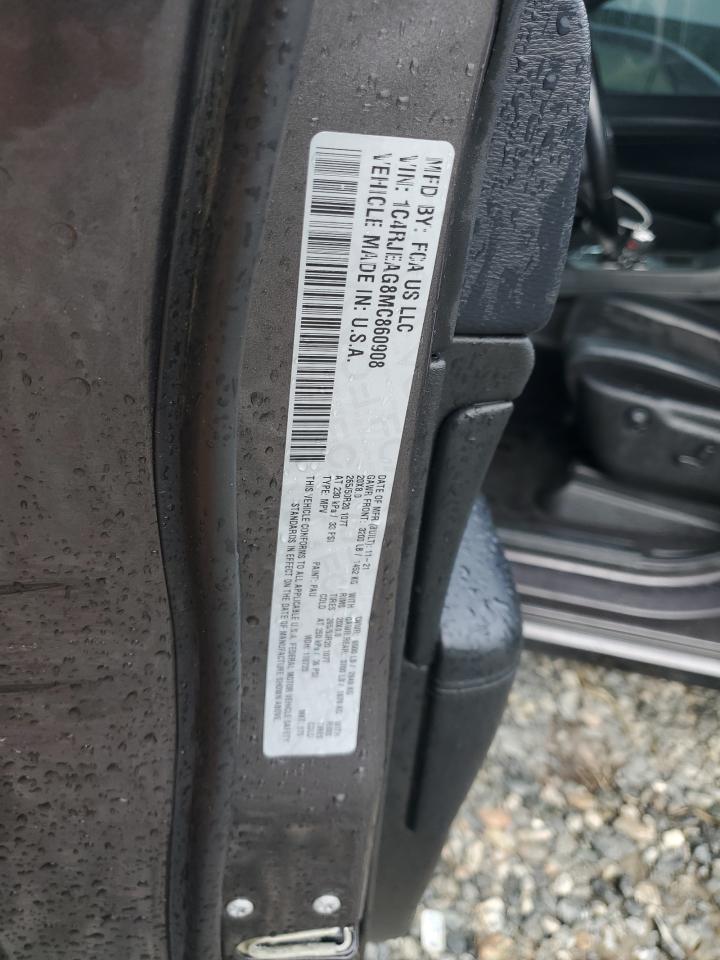 2021 Jeep Grand Cherokee Laredo VIN: 1C4RJEAG8MC860908 Lot: 70721125