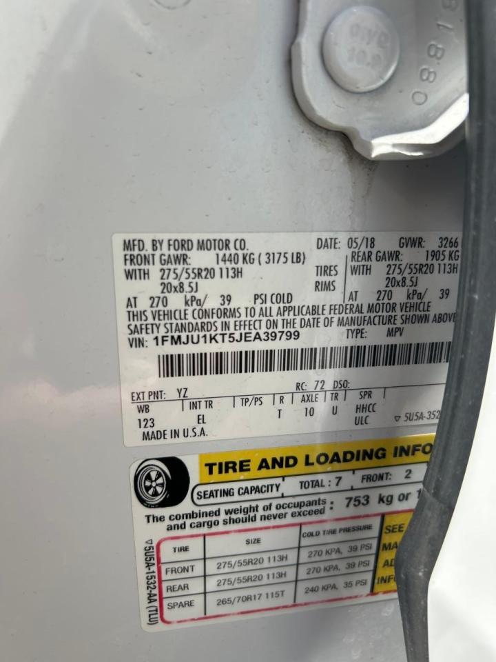 1FMJU1KT5JEA39799 2018 Ford Expedition Limited