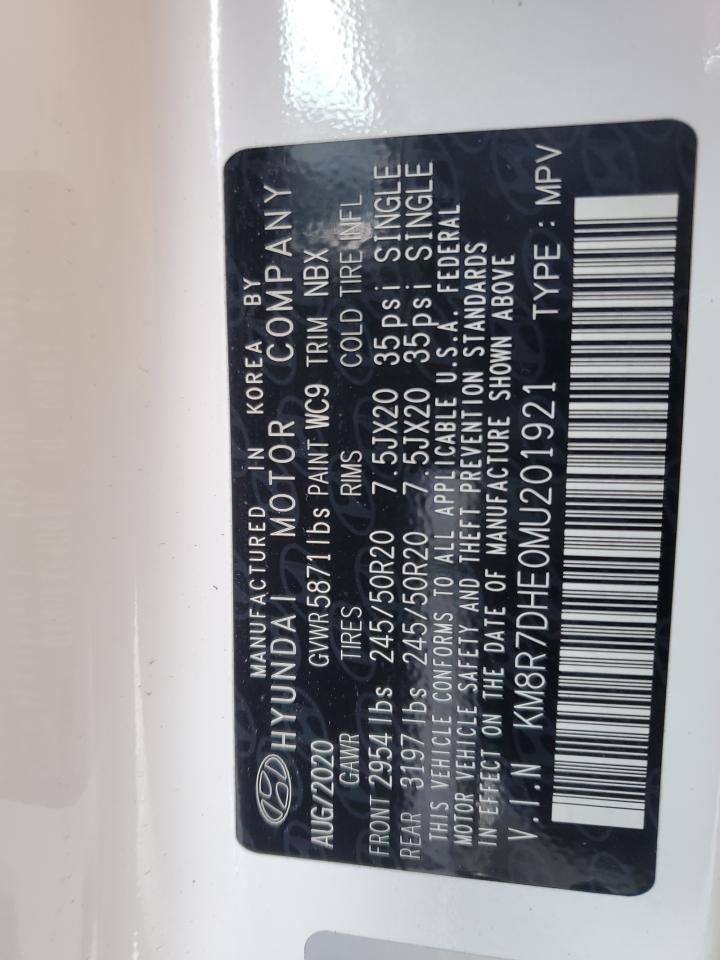 2021 Hyundai Palisade Calligraphy VIN: KM8R7DHE0MU201921 Lot: 68283865