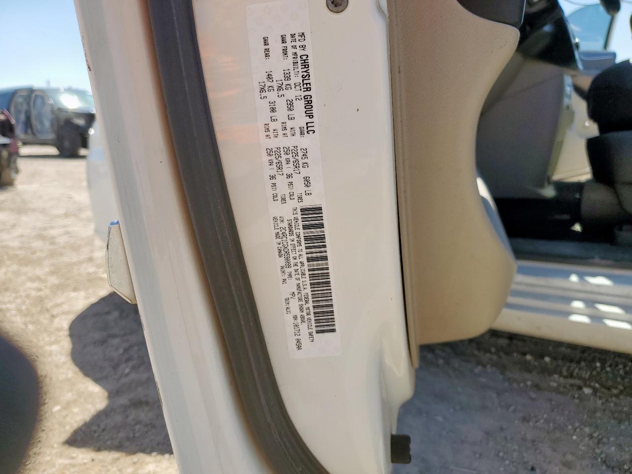 2013 Chrysler Town & Country Touring L VIN: 2C4RC1CGXDR590099 Lot: 67595405