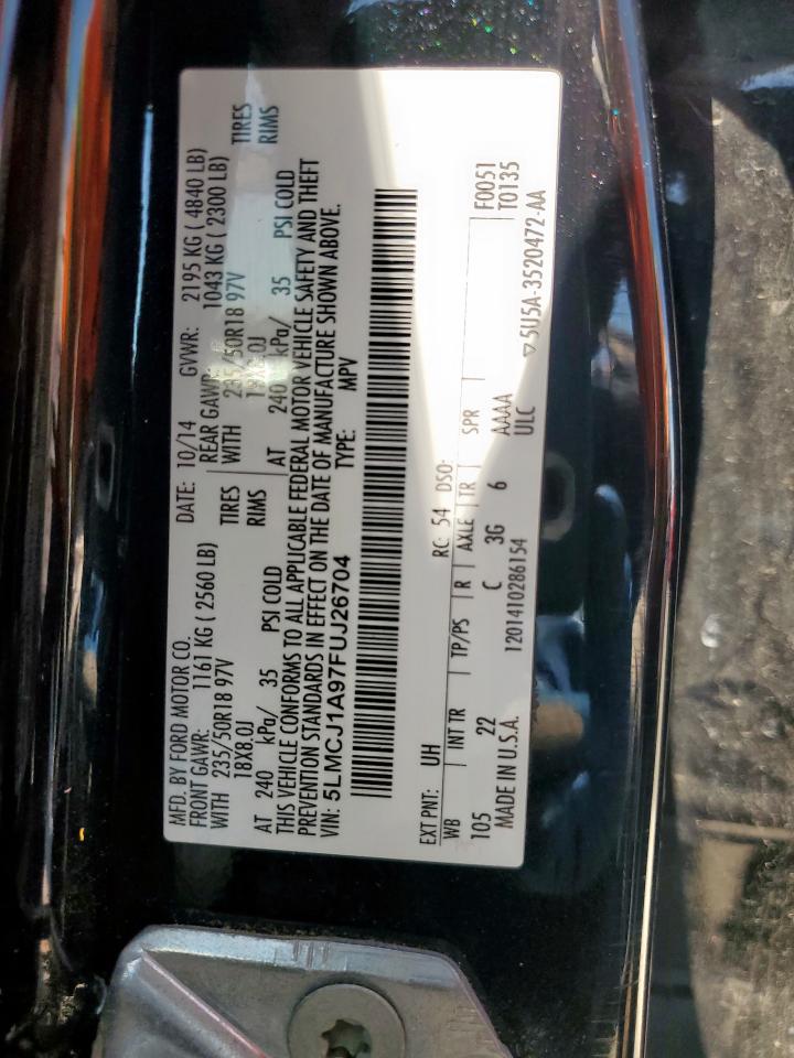 2015 Lincoln Mkc VIN: 5LMCJ1A97FUJ26704 Lot: 68766385