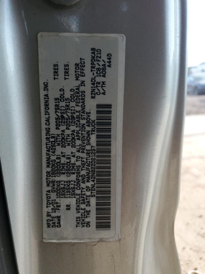 2002 Toyota Tacoma VIN: 5TENL42N82Z021257 Lot: 69484775