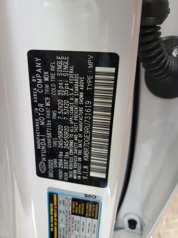 2024 Hyundai Palisade Calligraphy VIN: KM8R7DGE9RU731619 Lot: 66824325