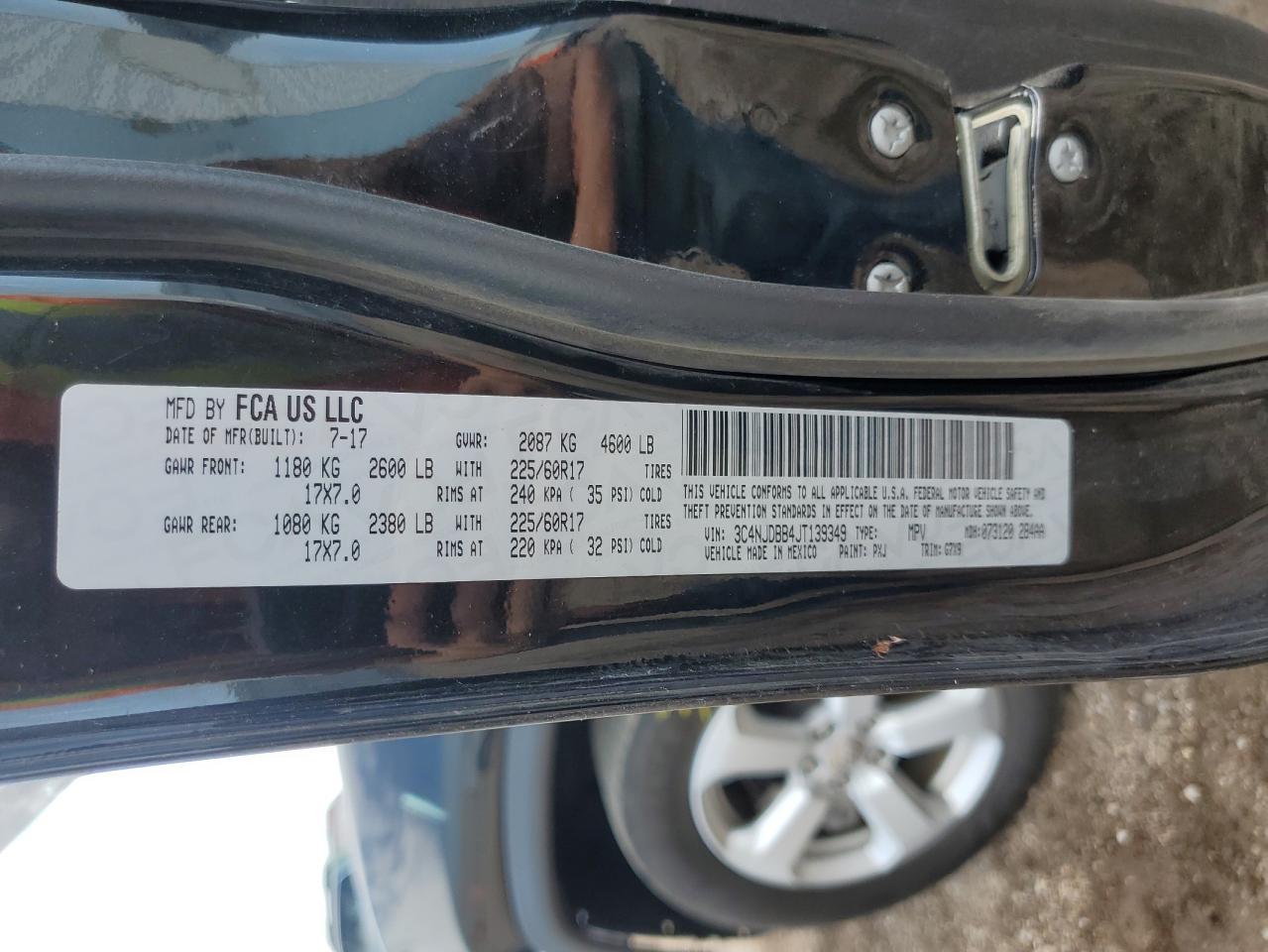 2018 Jeep Compass Latitude VIN: 3C4NJDBB4JT139349 Lot: 68814185