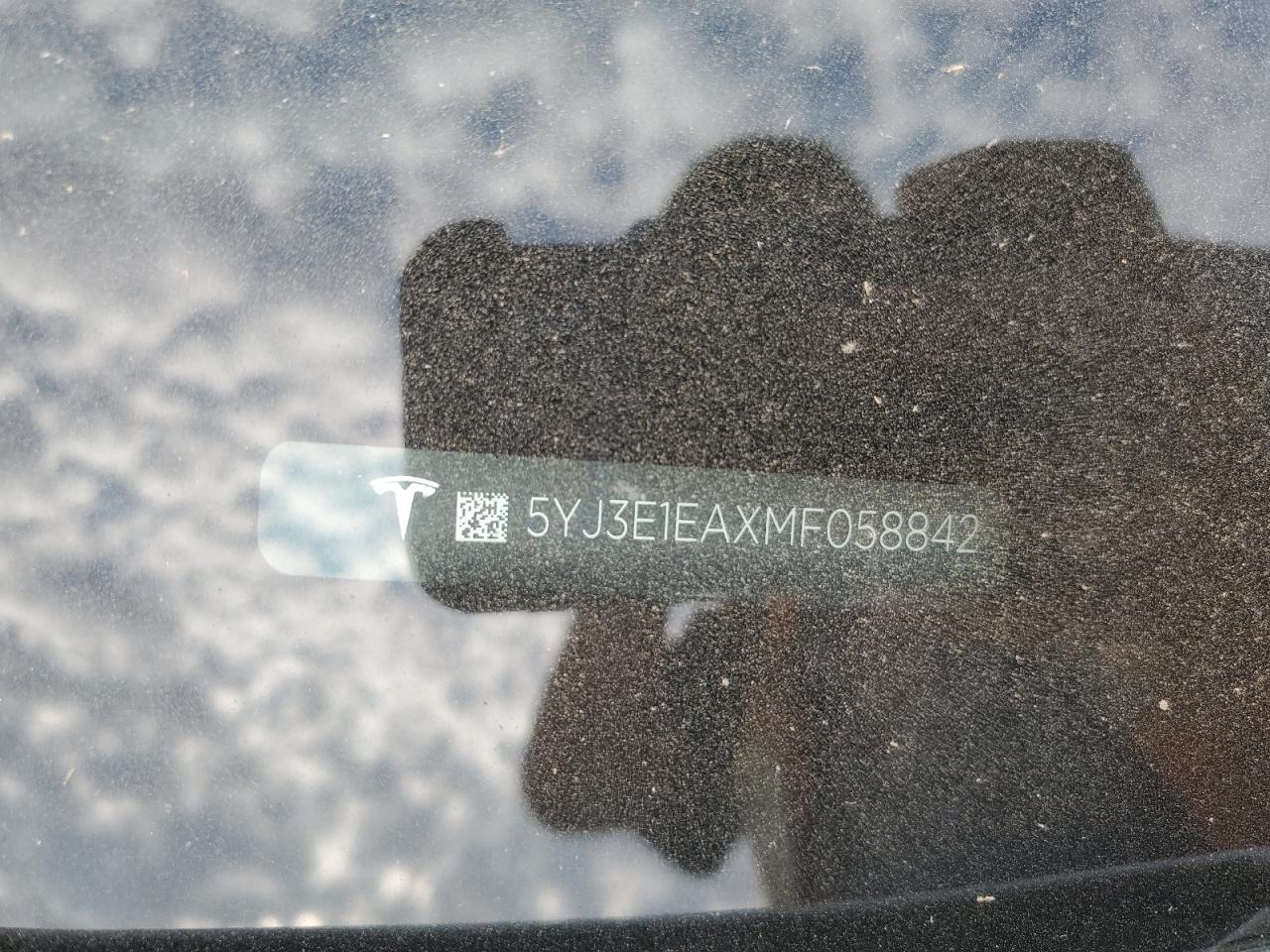 2021 Tesla Model 3 VIN: 5YJ3E1EAXMF058842 Lot: 65036115