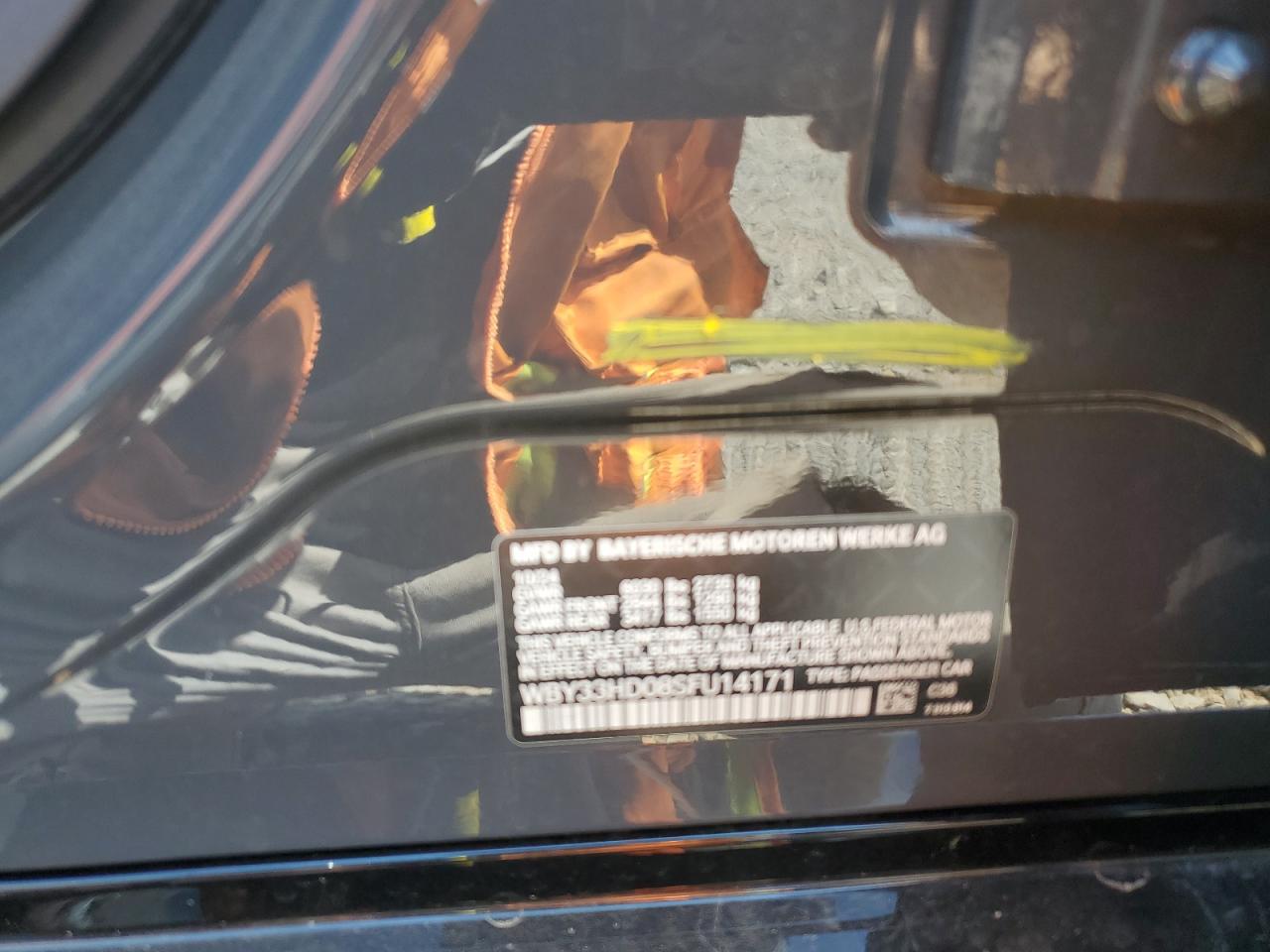 2025 BMW I4 M50 VIN: WBY33HD08SFU14171 Lot: 69347285