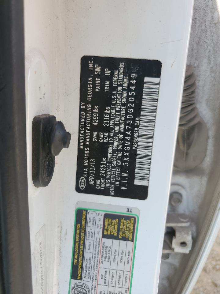 2013 Kia Optima Lx VIN: 5XXGM4A73DG205449 Lot: 70494745