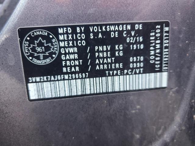 2015 VOLKSWAGEN JETTA BASE  