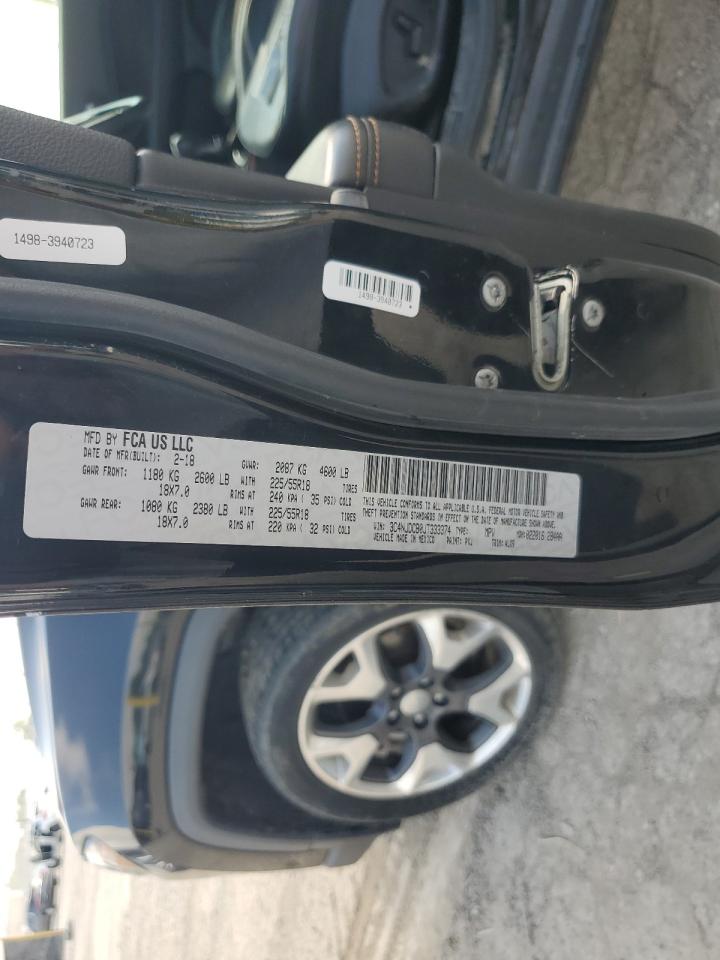 2018 Jeep Compass Limited VIN: 3C4NJDCB0JT333374 Lot: 68724285