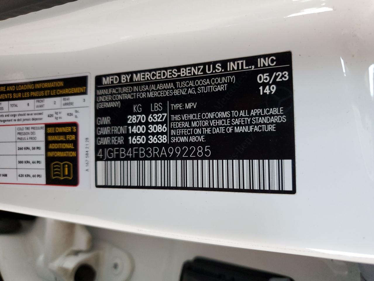 2024 Mercedes-Benz Gle 350 4Matic VIN: 4JGFB4FB3RA992285 Lot: 68907545