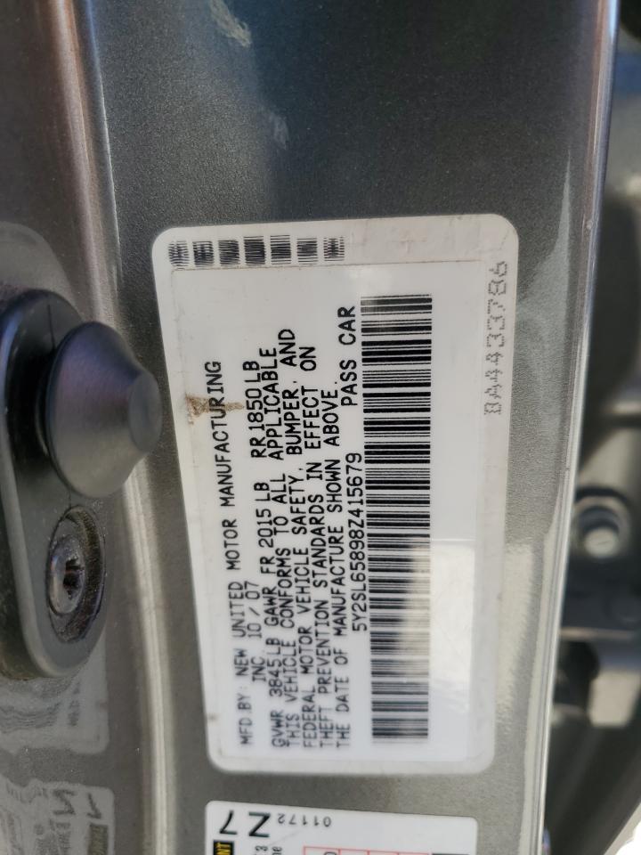 2008 Pontiac Vibe VIN: 5Y2SL65898Z415679 Lot: 68589265