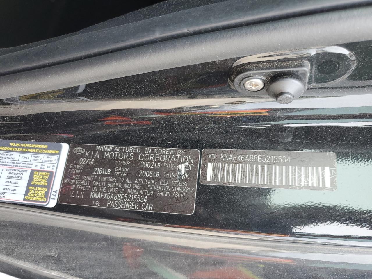 2014 Kia Forte Ex VIN: KNAFX6A88E5215534 Lot: 70284905