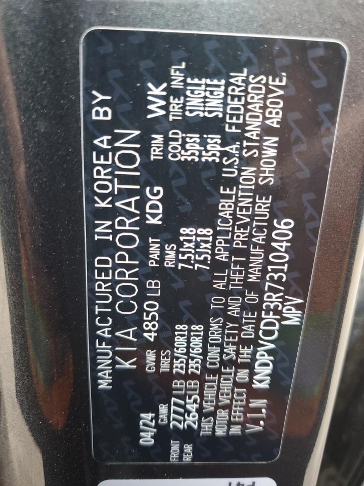 2024 Kia Sportage Ex VIN: KNDPVCDF3R7310406 Lot: 70498955