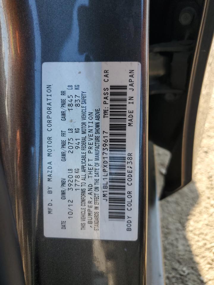 JM1BL1LPXD1739617 2013 Mazda 3 I