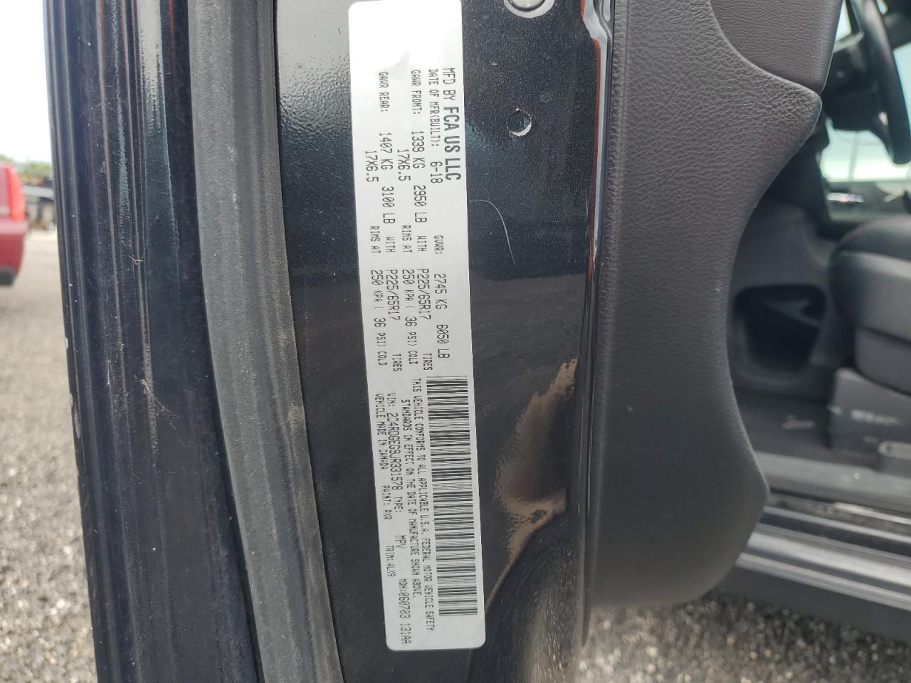 2018 Dodge Grand Caravan Gt VIN: 2C4RDGEG9JR331578 Lot: 68203565