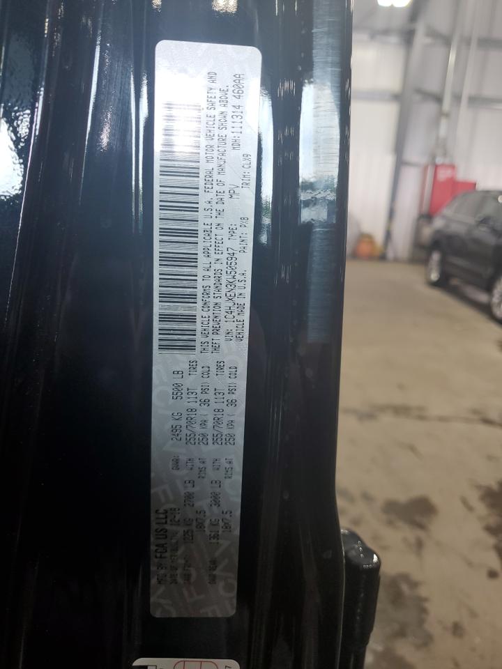 2019 Jeep Wrangler Unlimited Sahara VIN: 1C4HJXEN3KW505947 Lot: 67198195