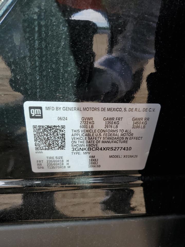 2024 Chevrolet Blazer 2Lt VIN: 3GNKBCR4XRS277410 Lot: 70028565