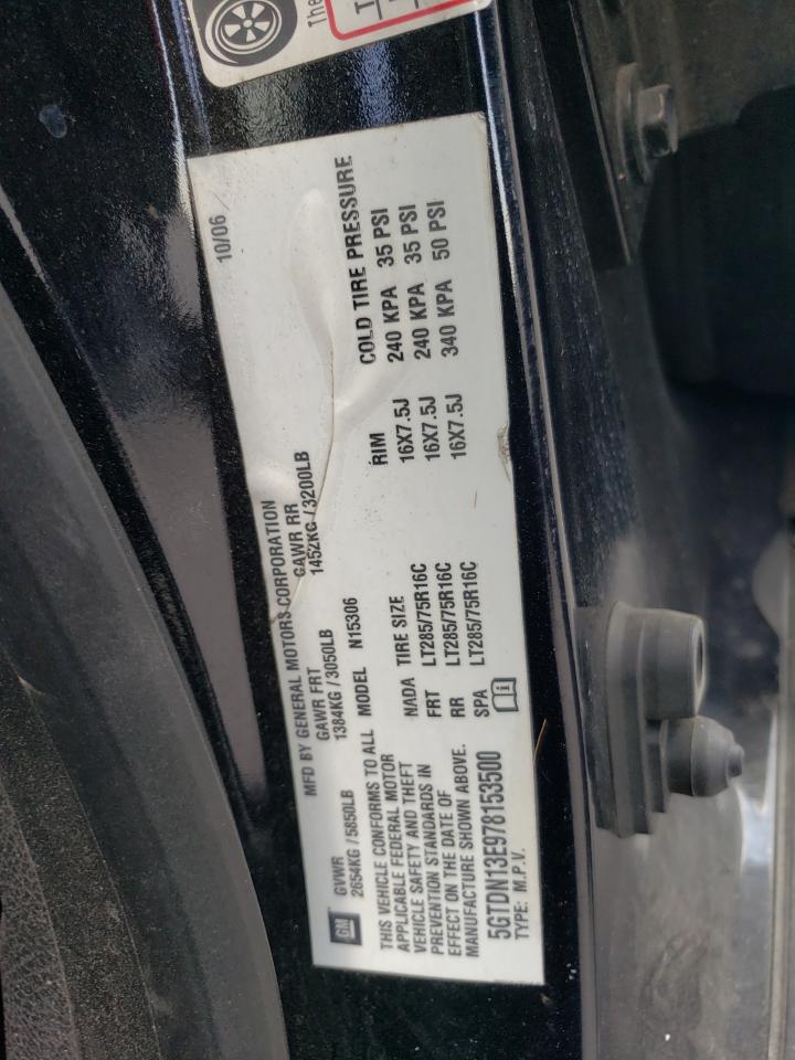 2007 Hummer H3 VIN: 5GTDN13E978153500 Lot: 69420435