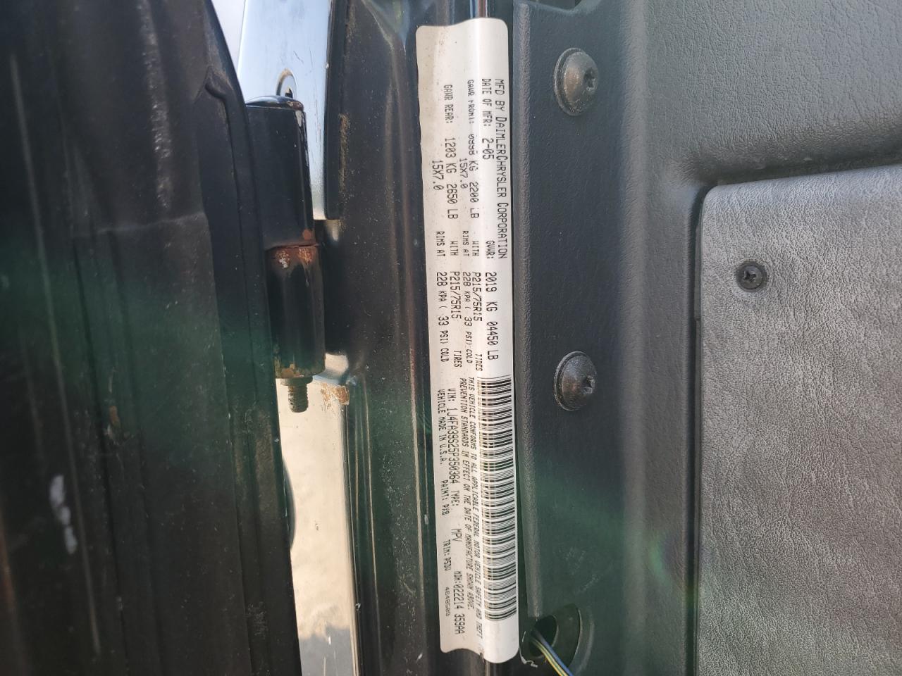 2005 Jeep Wrangler X VIN: 1J4FA39S25P350364 Lot: 69201985
