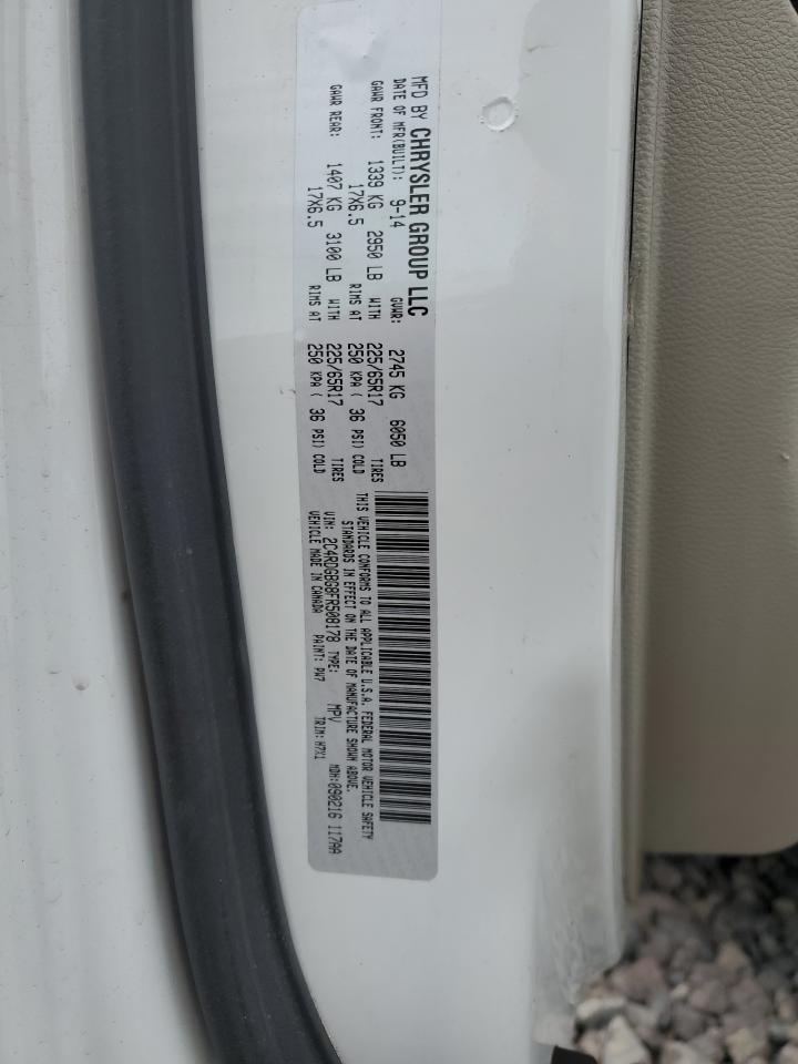 2015 Dodge Grand Caravan Se VIN: 2C4RDGBG8FR508178 Lot: 69563555